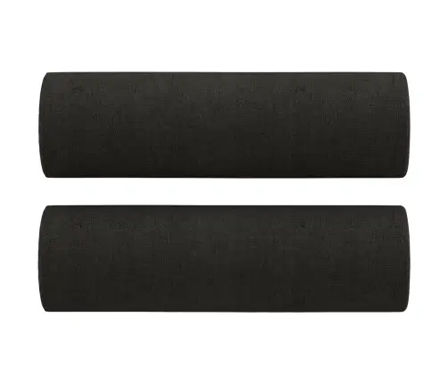 Divvietīgs Dīvāns Ar Spilveniem, Melns, 120 Cm, Audums Vidaxl