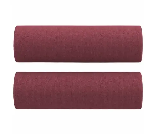 Divvietīgs Dīvāns Ar Spilveniem, Vīnsarkans, 120 Cm, Audums Vidaxl