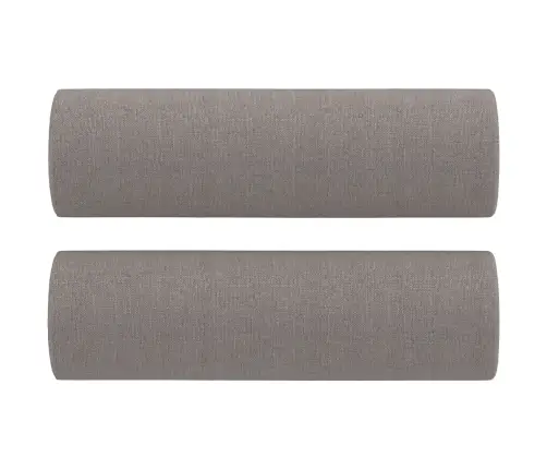 Divvietīgs Dīvāns Ar Spilveniem, Pelēkbrūns, 120 Cm, Audums Vidaxl