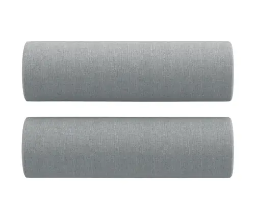 Divvietīgs Dīvāns Ar Spilveniem, Gaiši Pelēks, 140 Cm, Audums Vidaxl