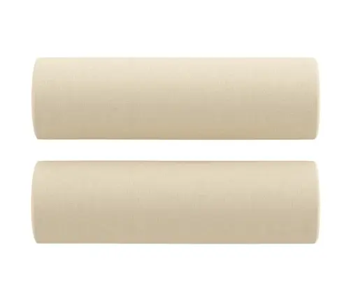 Divvietīgs Dīvāns Ar Spilveniem, Krēmkrāsas, 140 Cm, Audums Vidaxl