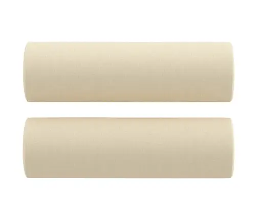 Trivietė Sofa Su Pagalvėlėmis, Kreminės Spalvos, 180cm Audinys