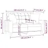 Divvietīgs Dīvāns Ar Spilveniem, Pelēks, 120 Cm, Mākslīgā Āda Vidaxl Divvietīgs Dīvāns Ar Spilveniem, Pelēks, 120 Cm, Mākslīgā Āda Vidaxl