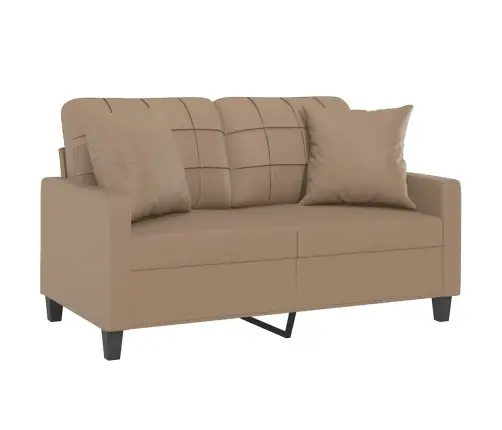 2-Kohaline Diivan Patjadega, Kapučīno, 120 cm Kunstnahk