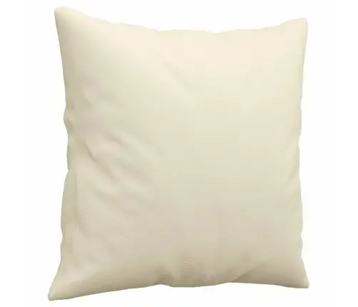 Dvivietė Sofa Su Pagalvėlėmis, Kreminė, 140cm Dirbtinė Oda