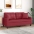 Dvivietė Sofa Su Pagalvėlėmis, Vyno, 140cm Dirbtinė Oda