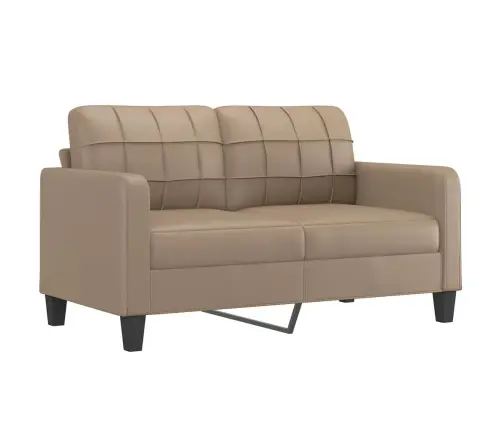 2-Kohaline Diivan Patjadega, Kapučīno, 140 cm Kunstnahk