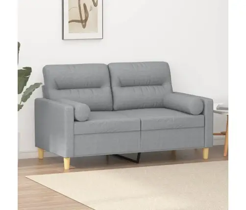 2-Kohaline Diivan Patjadega, Helehall, 120 cm Kangas