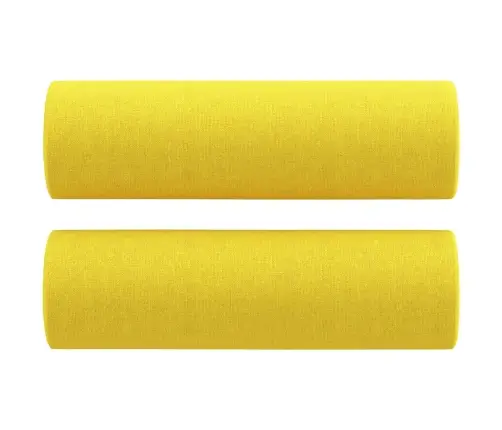 2-Kohaline Diivan Patjadega, Helekollane, 120 cm Kangas