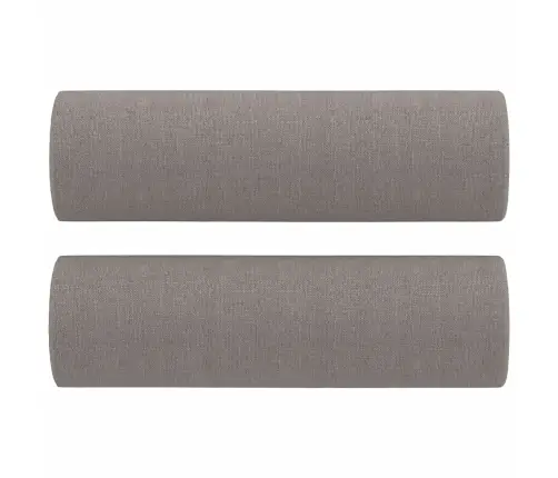 Divvietīgs Dīvāns Ar Spilveniem, Pelēkbrūns, 140 Cm, Audums Vidaxl