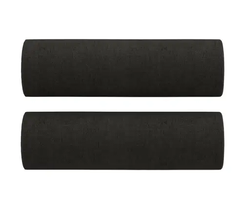 Trīsvietīgs Dīvāns Ar Spilveniem, Melns, 180 Cm, Audums Vidaxl