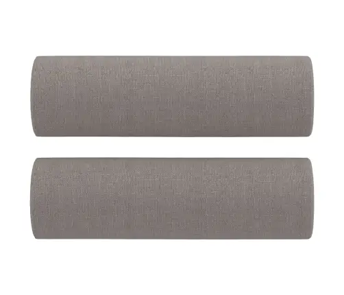 Trīsvietīgs Dīvāns Ar Spilveniem, Pelēkbrūns, 180 Cm, Audums Vidaxl