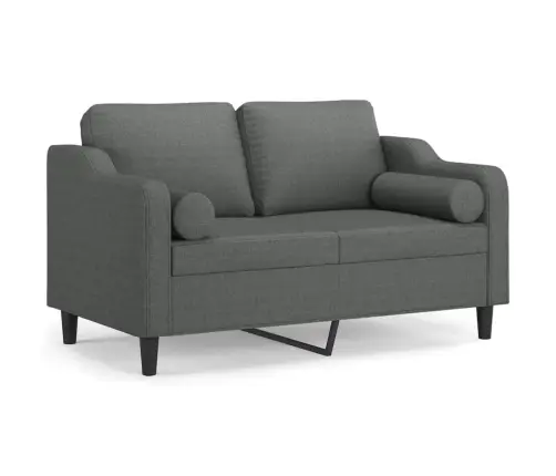 2-Kohaline Diivan Patjadega, Tumehall, 120 cm Kangas