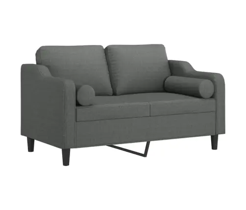 2-Kohaline Diivan Patjadega, Tumehall, 120 cm Kangas