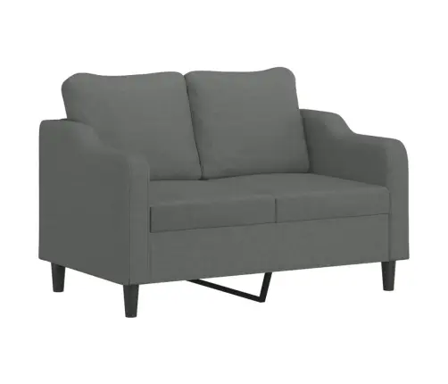 2-Kohaline Diivan Patjadega, Tumehall, 120 cm Kangas