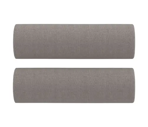 Divvietīgs Dīvāns Ar Spilveniem, Pelēkbrūns, 120 Cm, Audums Vidaxl