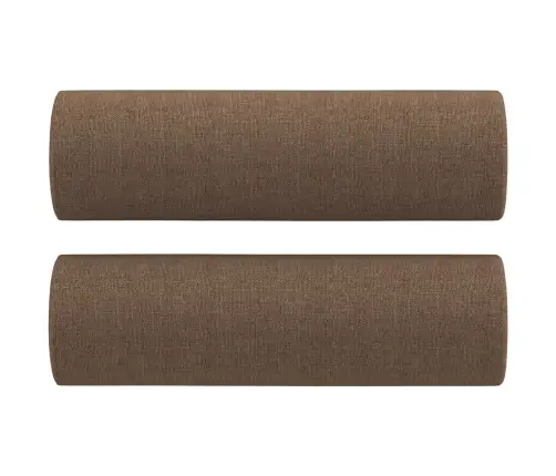 Divvietīgs Dīvāns Ar Spilveniem, Brūns, 140 Cm, Audums Vidaxl