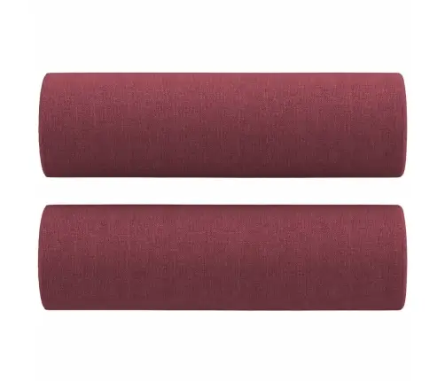 Divvietīgs Dīvāns Ar Spilveniem, Vīnsarkans, 140 Cm, Audums Vidaxl