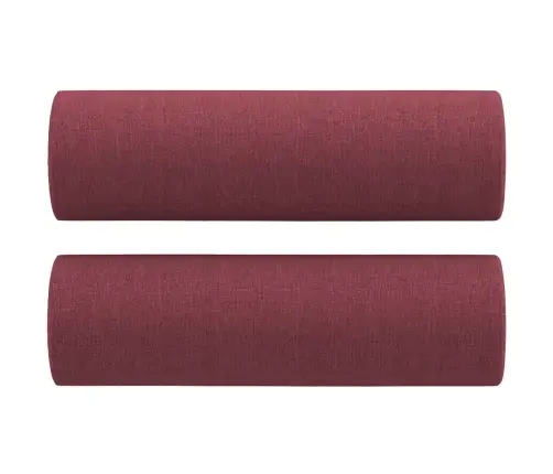 Trīsvietīgs Dīvāns Ar Spilveniem, Vīnsarkans, 180 Cm, Audums Vidaxl