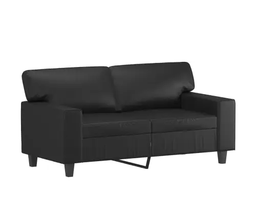 2-Kohaline Diivan Patjadega, Must, 120 cm Kunstnahk