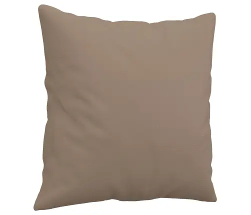 Divvietīgs Dīvāns Ar Spilveniem, Kapučīno, 120 Cm, Mākslīgā Āda Vidaxl