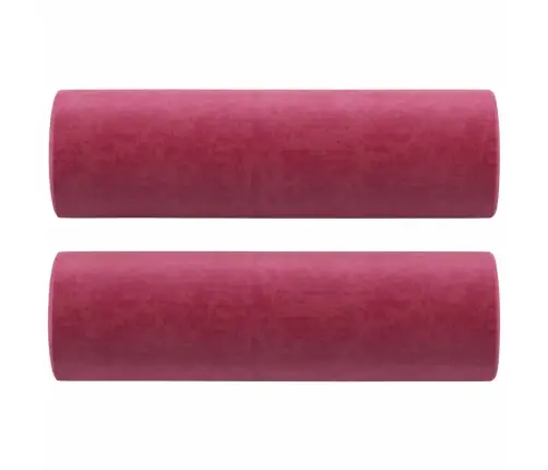 Dvivietė Sofa Su Pagalvėlėmis, Raudonojo Vyno, 120cm Aksomas