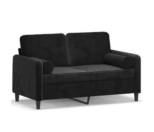 2-Kohaline Diivan Patjadega, Must, 120 cm Samet