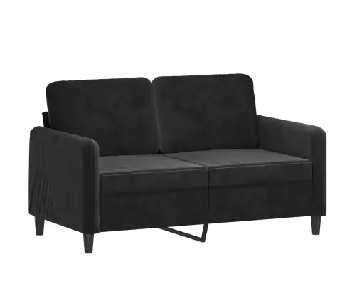 2-Kohaline Diivan Patjadega, Must, 120 cm Samet