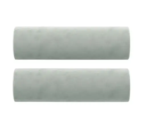 Divvietīgs Dīvāns Ar Spilveniem, Gaiši Pelēks, 140 Cm, Samts Vidaxl