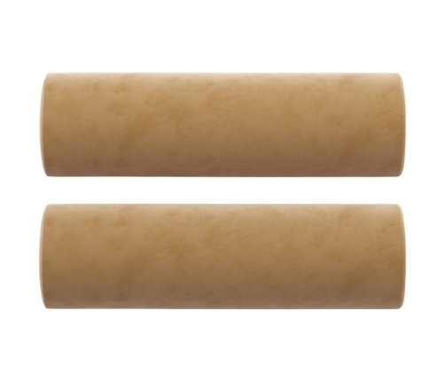 Divvietīgs Dīvāns Ar Spilveniem, Brūns, 140 Cm, Samts Vidaxl