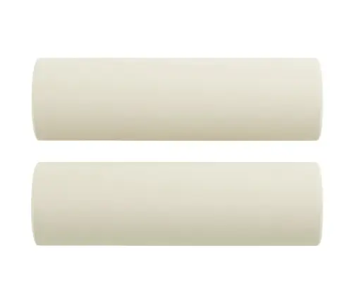 Dvivietė Sofa Su Pagalvėlėmis, Kreminės Spalvos, 140cm Aksomas
