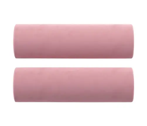 3-Kohaline Diivan Patjadega, Roosa, 180 cm Samet