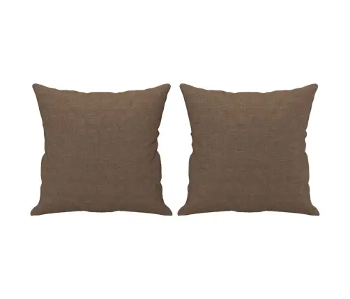 Divvietīgs Dīvāns Ar Spilveniem, Brūns, 140 Cm, Audums Vidaxl