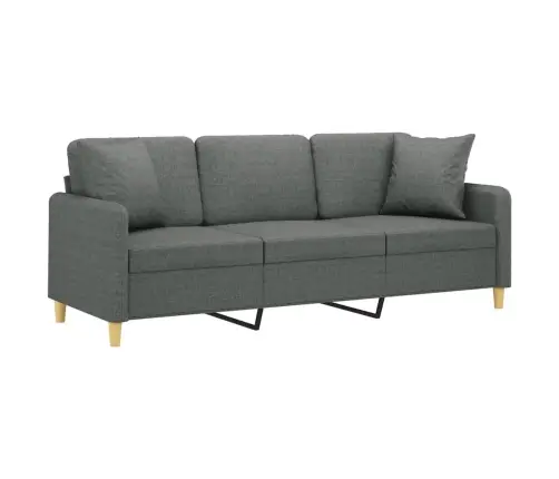 3-Kohaline Diivan Patjadega, Tumehall, 180 cm Kangas