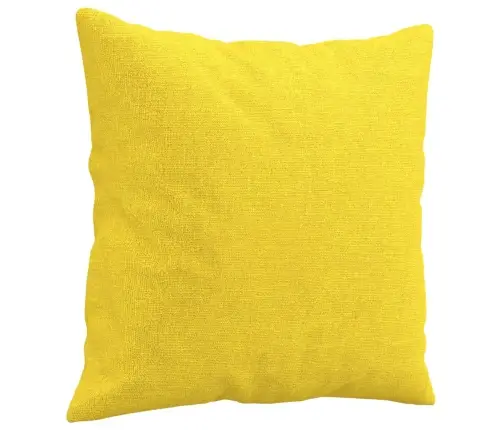 Trīsvietīgs Dīvāns Ar Spilveniem, Gaiši Dzeltens, 180Cm, Audums Vidaxl