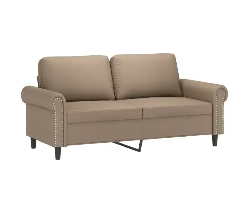 2-Kohaline Diivan Patjadega, Kapučīno, 140 cm Kunstnahk