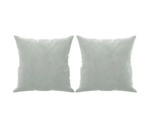 Divvietīgs Dīvāns Ar Spilveniem, Gaiši Pelēks, 140 Cm, Samts Vidaxl