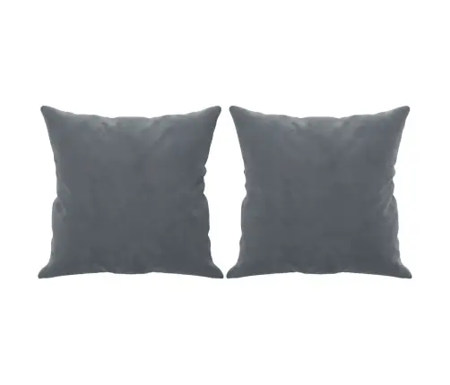 Divvietīgs Dīvāns Ar Spilveniem, Tumši Pelēks, 140 Cm, Samts Vidaxl