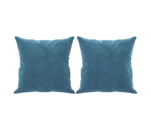 Trīsvietīgs Dīvāns Ar Spilveniem, Zils, 180 Cm, Samts Vidaxl