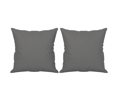 Dvivietė Sofa Su Pagalvėmis, Pilka, 140cm Mikropluošto Audinys