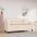 Dvivietė Sofa Su Pagalvėmis, Smėlio, 140cm Audinys