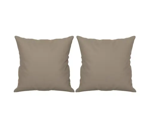 Trīsvietīgs Dīvāns Ar Spilveniem, 180 Cm, Pelēkbrūns Audums Vidaxl