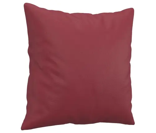 Dvivietė Sofa Su Pagalvėlėmis, Vyno, 140cm Dirbtinė Oda