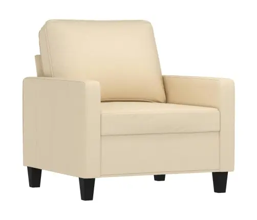Krėslas Su Pakoja, Kreminės Spalvos, 60cm Audinys