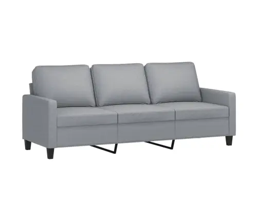 Trivietė Sofa Su Pakoja, Šviesiai Pilka, 180cm Audinys