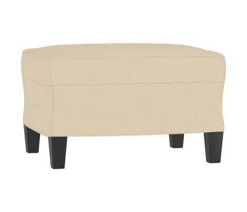 Trivietė Sofa Su Pakoja, Kreminės Spalvos, 180cm Audinys