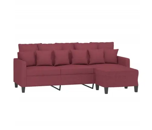 3-Kohaline Diivan Jalapingiga, Veinipunane, 180 cm Kangas