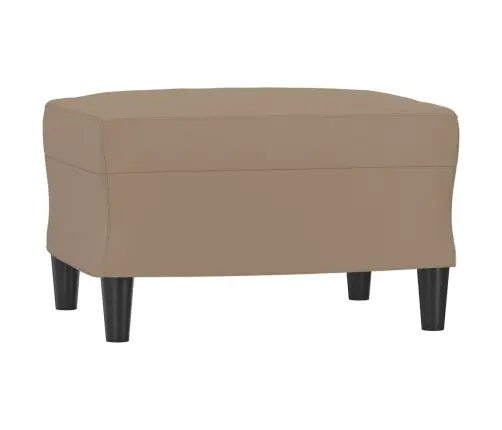 Trivietė Sofa Su Pakoja, Kapučino Spalvos, 180cm Dirbtinė Oda