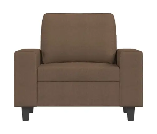 Atpūtas Krēsls Ar Kājsoliņu, 60 Cm, Brūns Audums Vidaxl