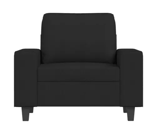 Krėslas Su Pakoja, Juodos Spalvos, 60cm Audinys